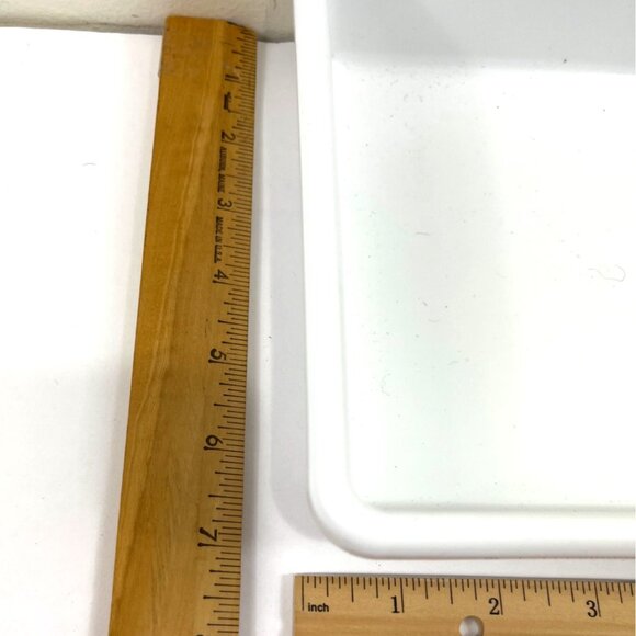 White & Black Plastic Storage Bin 10x7x4 Inches Home/Office Organization Durable - Picture 4 of 8